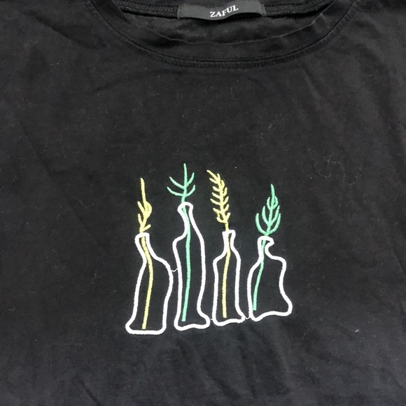 Black T-shirt with print from ZAFUL - Picture 2 of 4